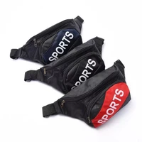new letter zipper multi function outdoor pocket mens fashion waterproof running sports waist pack factory wholesale