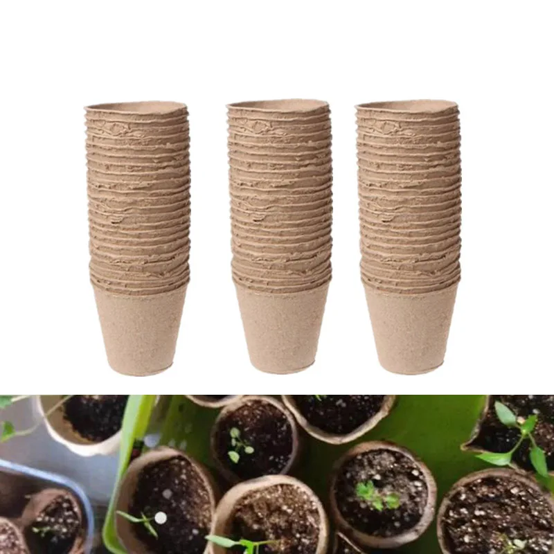 

Nursery Cup Paper Pot Plant Starting Flower Kit Organic Biodegradable Eco-Friendly Cultivation Home Garden Supplies Tools 6cm
