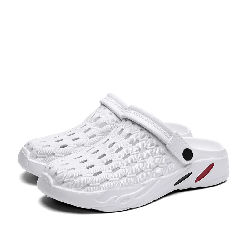 

New Hole Shoes Mens Slippers Summer Sandals Outdoor Slippers Men Household Half-drags Fashion Trendy Personality Beach Shoes Men