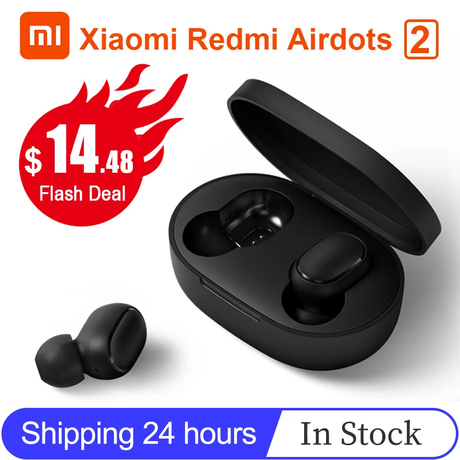 Xiaomi Redmi AirDots 2 Наушники вкладыши TWS беспроводной Bluetooth 5 0 QI Беспроводная зарядка