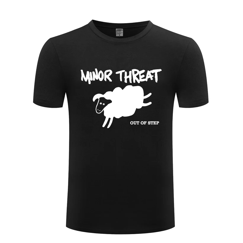 

Незначительные угрозы из шаг рок музыки мужских повседневных футболок с коротким рукавом для мужчин; Сезон лето; Новая одежда для детей с ко...