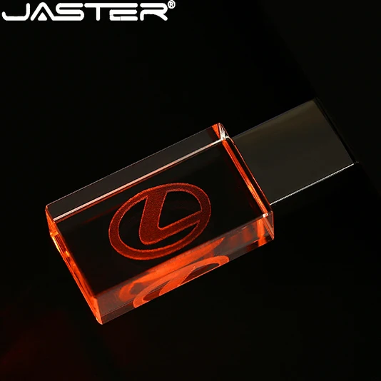 

JASTER lexus crystal + metal USB flash drive pendrive 4GB 8GB 16GB 32GB 64GB External Storage memory stick u disk