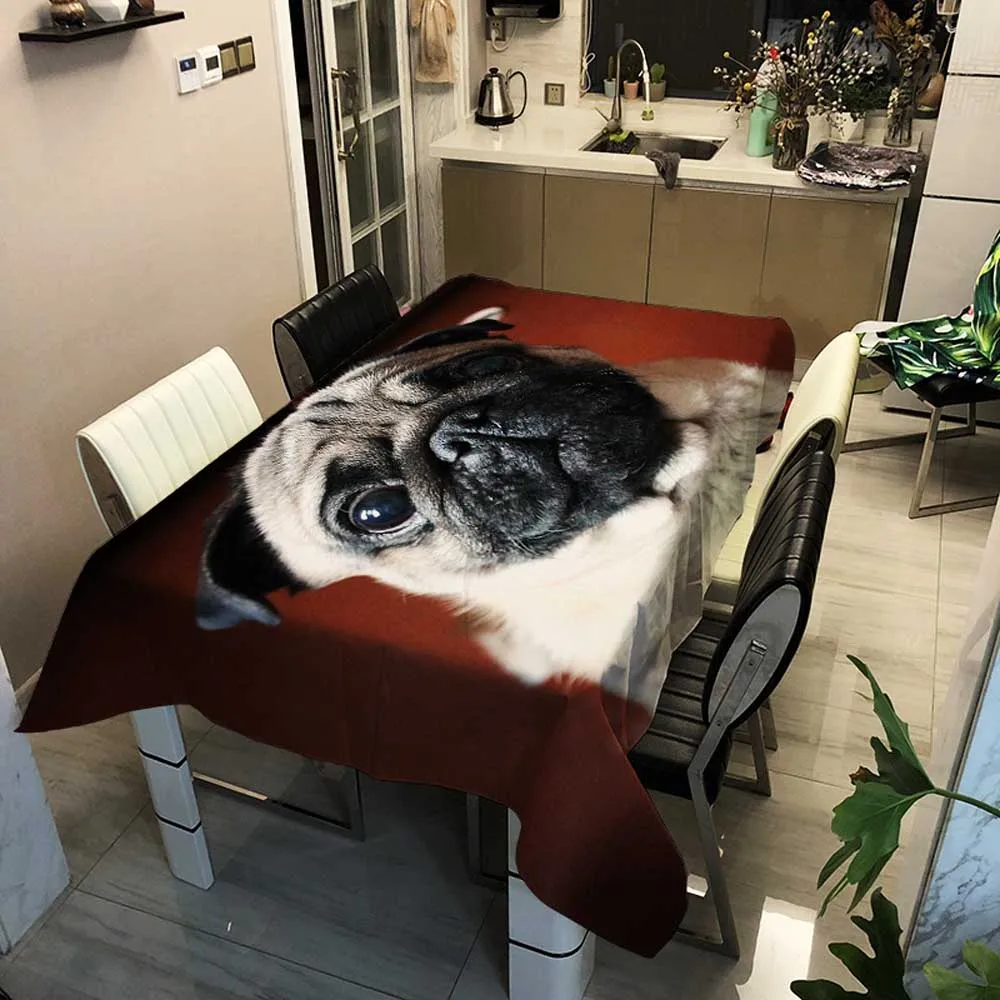 Модная мультяшная Толстая скатерть милые котята водонепроницаемая для ужина