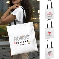 bolsas dewomen shoppers shopping bag shoulder bag nurse printnew summer harajuku handbags large bags for women tote bag