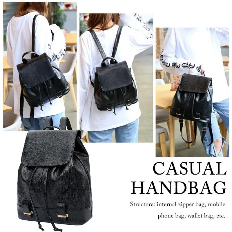 Сумка тоут для отдыха черная практичная дорожная водонепроницаемая PU ткань