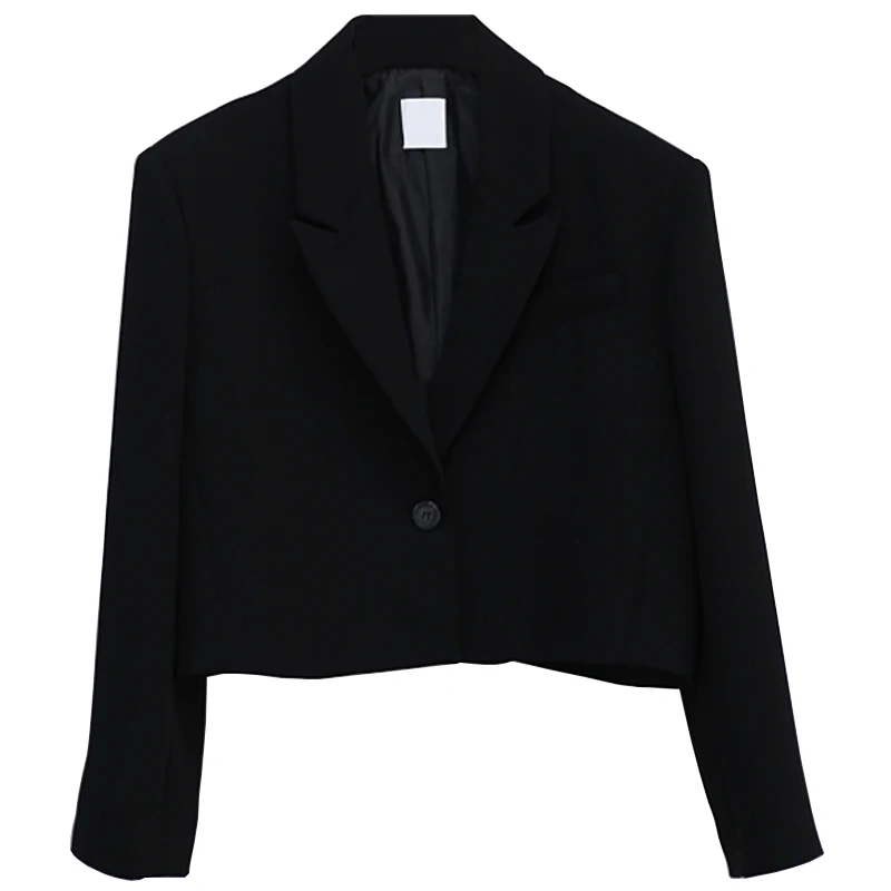 

LANMREM New Women Blazers Korean Short Design Sense Lapel Long Sleeve Loose Fit Jacket Fashion Tide autumn winter 2021 2P9508