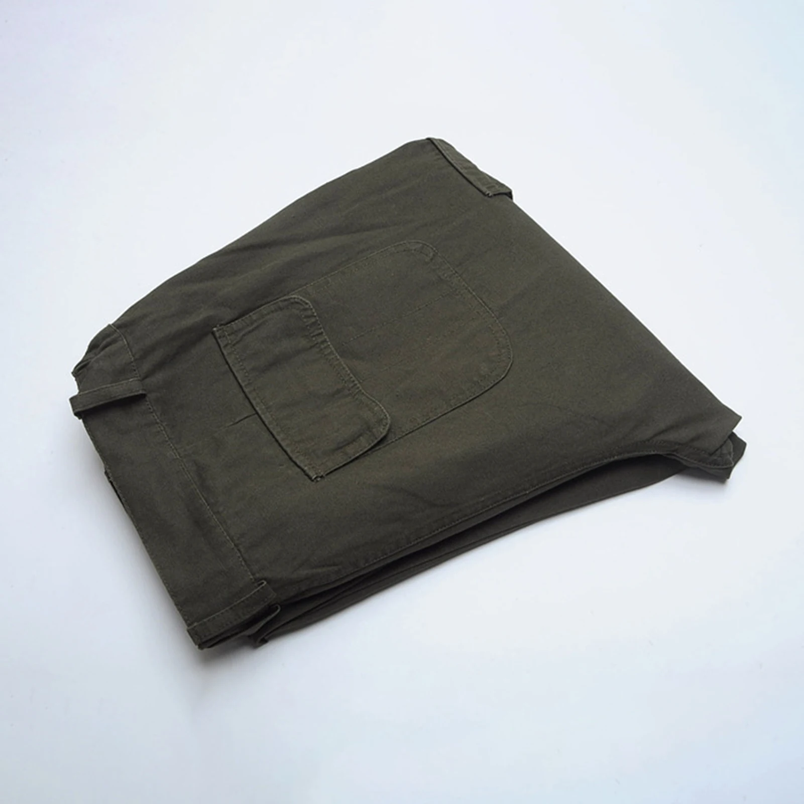 

Army Green Men Casual Cargo Pants Pockets Button Zipper Long Straight Outdoor Camping Tourism Hiking Hunting Fishing Trousers