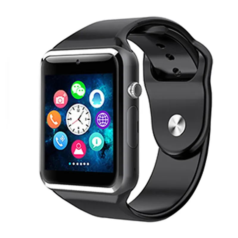 Black Black Умные часы для детей, детские, мужские, женские часы, телефон, 2G, sim-карта, вызов, сенсорный экран, водонепроницаемые умные часы, умные часы - Цвет: Black Black