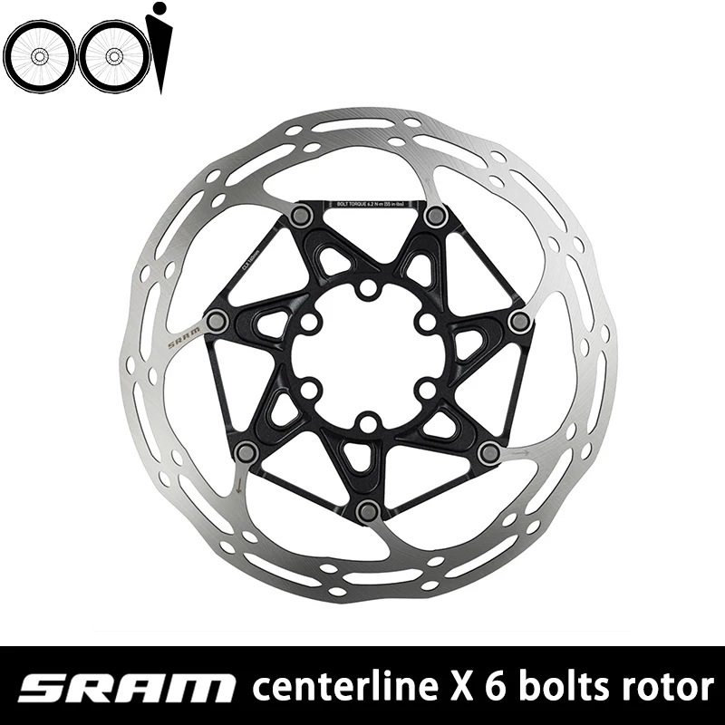 

SRAM Centerline X CLX дорожный и горный велосипедный линейный Тяговый/гидравлический дисковый тормозной ротор 140 мм 160 мм 6 дюймов