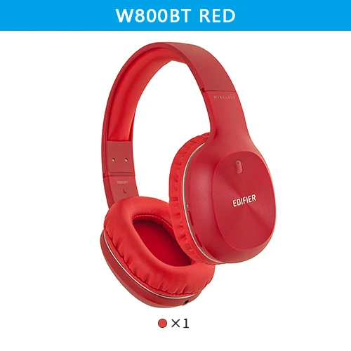 W800BT Red Беспроводные bluetooth-наушники EDIFIER W800BT на ухо обеспечивают легкий комфорт и до 35 часов воспроизведения - Цвет: W800BT Red