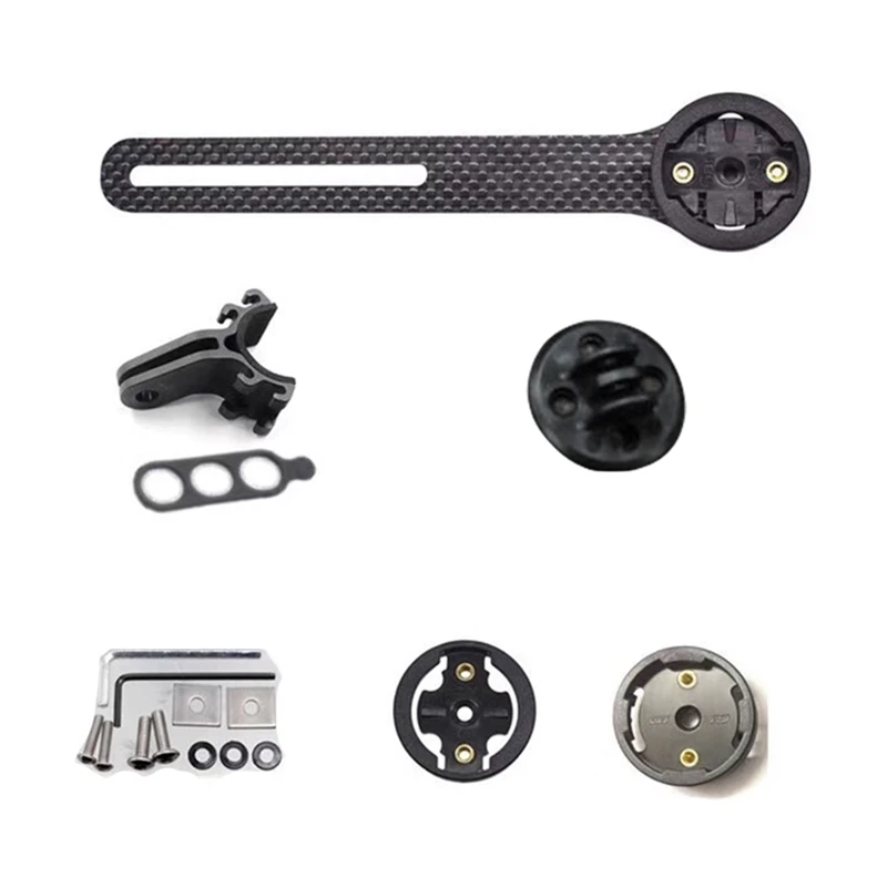 

Carbon Fiber Bike Computer Mount Bicycle Road Bike Cycling Computer meter Mount Holder for Garmin Mount