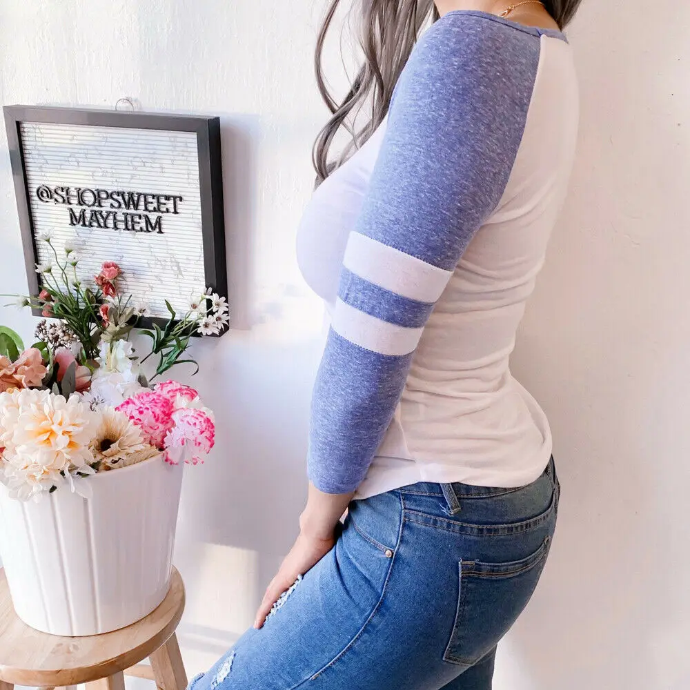 2019 Женская Осенняя футболка с длинным рукавом топы для девушек Весенняя