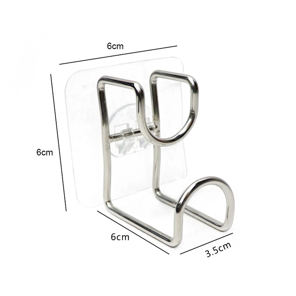 

Stainless Steel Wall Suction Type Washbasin Hook Multifunctional Rack Rack Storage Rack Punch-free Hook Kitchen Hook