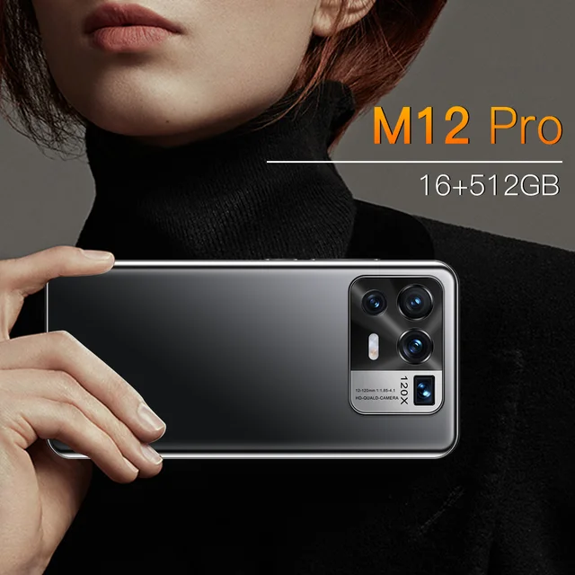 M12 Pro 6.7 Inch Smartphone Full Display 16GB+512GB Mobile Phone 4GLTE/5G Celular 2021 100% Original Phone Hot Sale 6