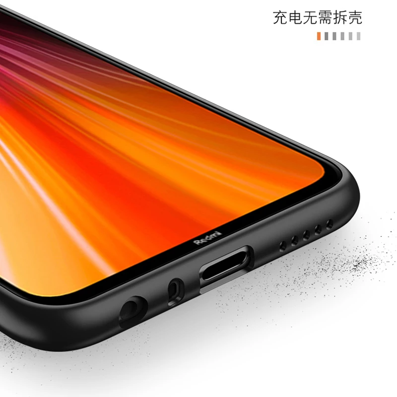 Силиконовый чехол для телевизора Xiaomi Redmi Note 9 9S Max 8T 8 7 6 5 Pro 5A 4X 4 мягкий черный Чехол