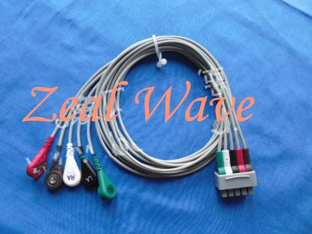 

For GE Five-Lead (Split) Button ECG Lead