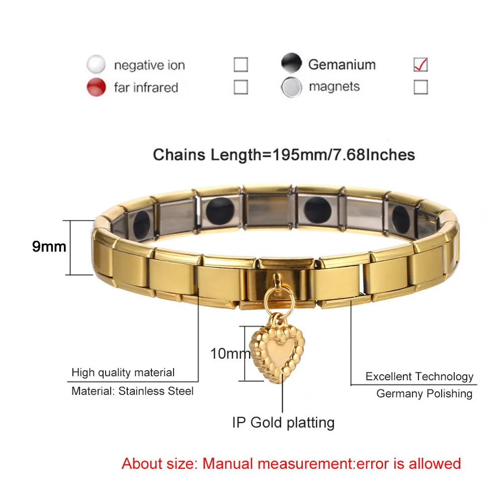 В форме сердца звезды амулеты сделай сам браслет здоровья для женщин и мужчин