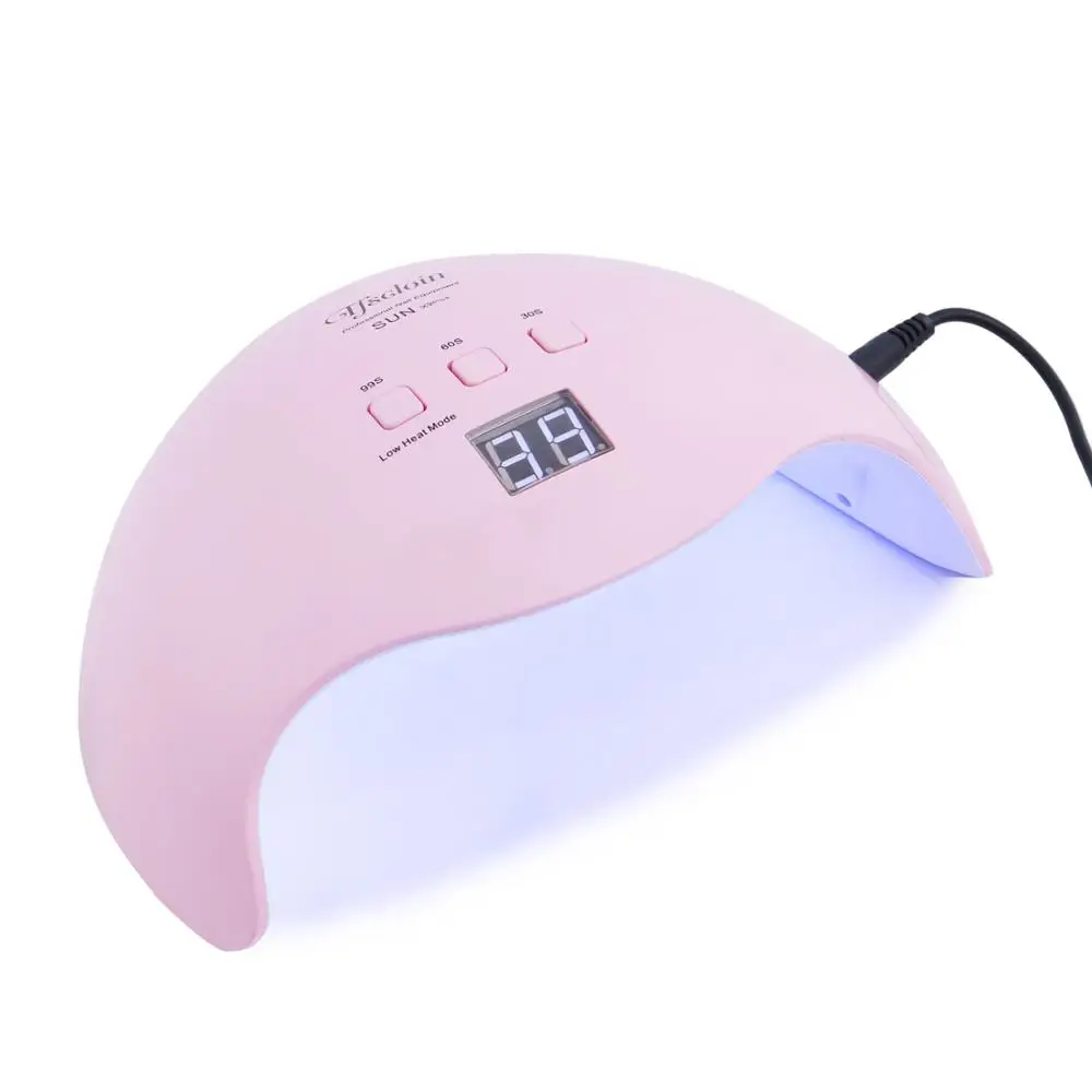 Pink 48 Вт SUN X9plus Pro УФ лампа светодиодный Сушилка для ногтей для всех гелей лака отверждения машина инфракрасного зондирования двойной свет Смарт для маникюра - Цвет: Pink