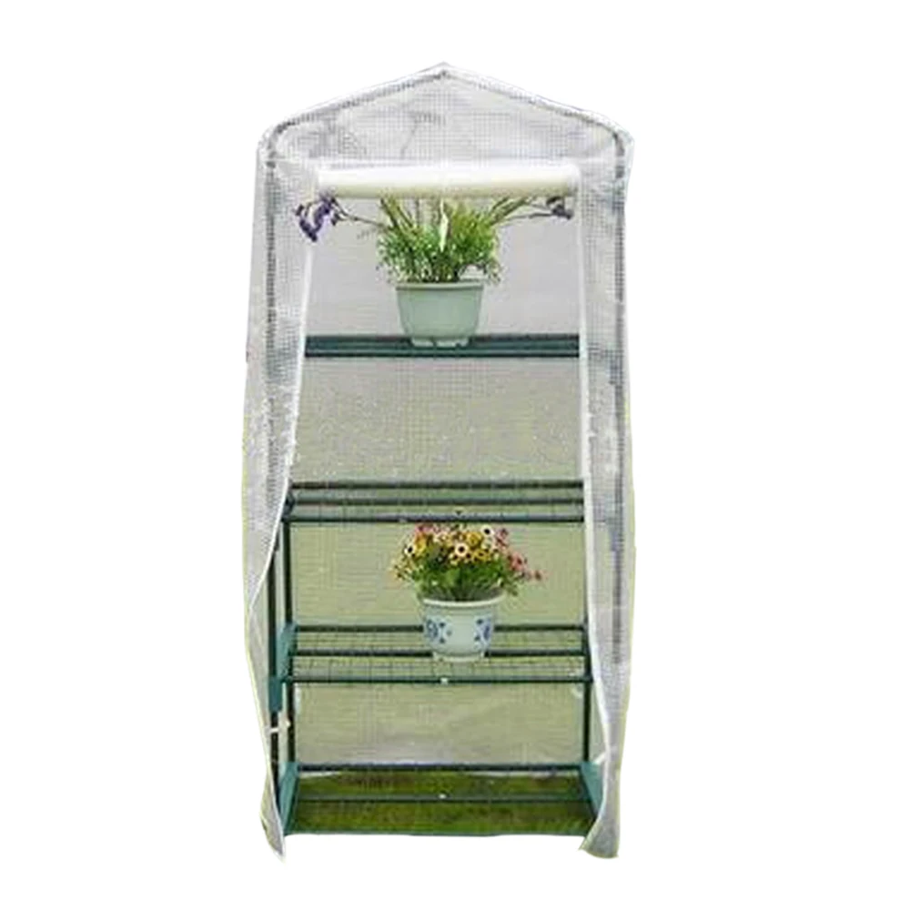 

Corrosion-resistant Plant Flowers Cover PVC Greenhouse Cover With Iron Stand Waterproof Anti-UV Gardening Protect Garden Plants