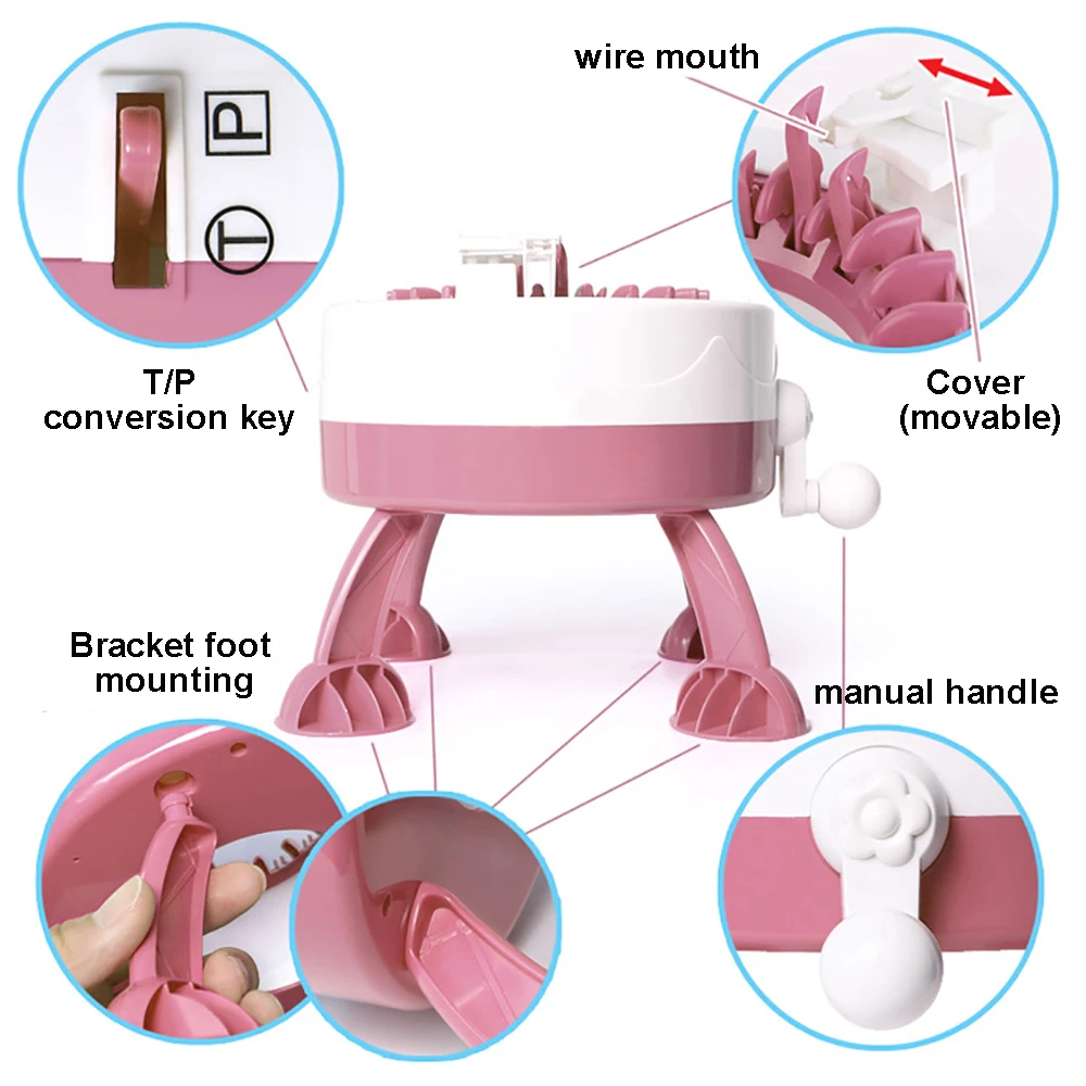 Sanbest ручная вязальная машина круглая доска вращающаяся двойная набор 22 иглы для