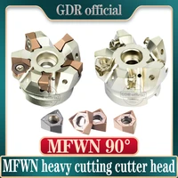 mfwn90 degree mfwn mfwn900 double sided hexagonal heavy cutting milling cutter head wnmu0806 milling insert milling cutter disk