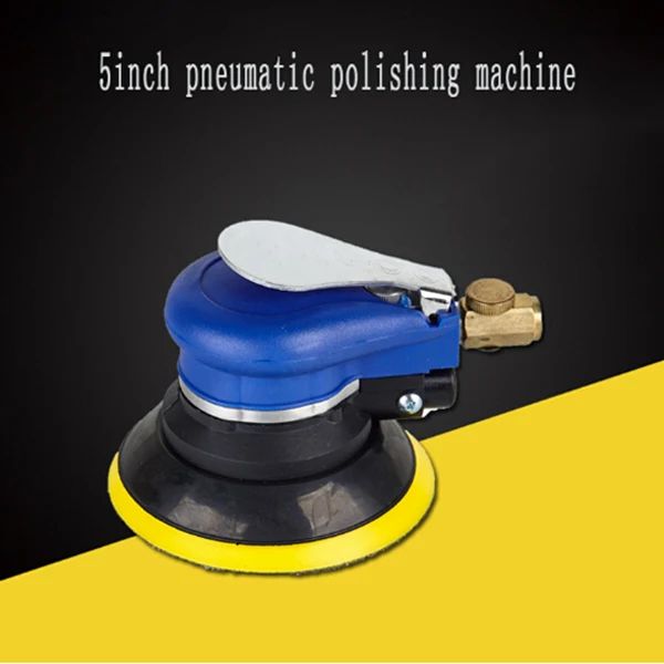 5 Inch Non-Vacuum Matte Surface Circular Pneumatic Sandpaper Random Orbital Air Sander Polished Grinding Machine Hand Tools With |