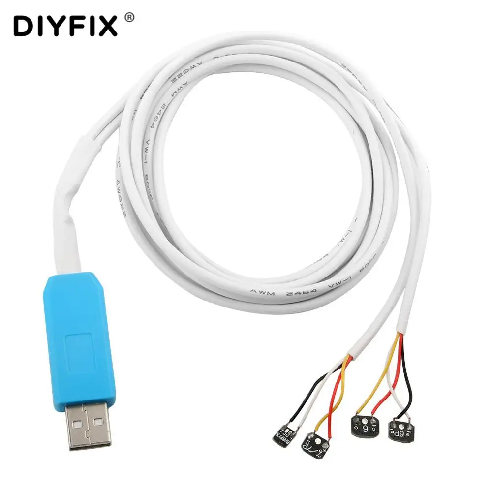 DIYFIX USB вход питания Тестовый Кабель тока для iPhone X/8/8P/7/7Plus /6/6S/6S Plus телефон