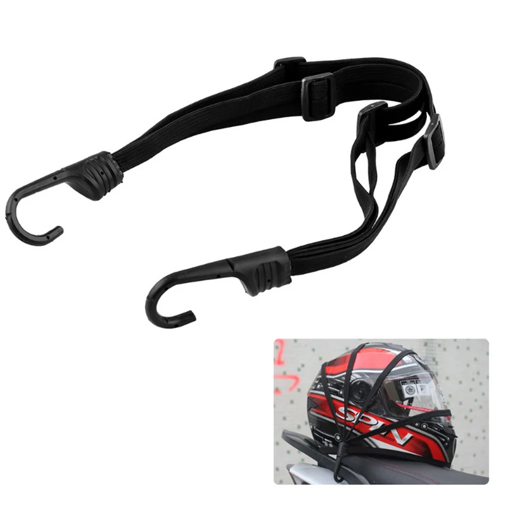 

Motorcycle Strength Retractable Helmet Luggage Elastic Rope Fixed Strap With 2 Hooks