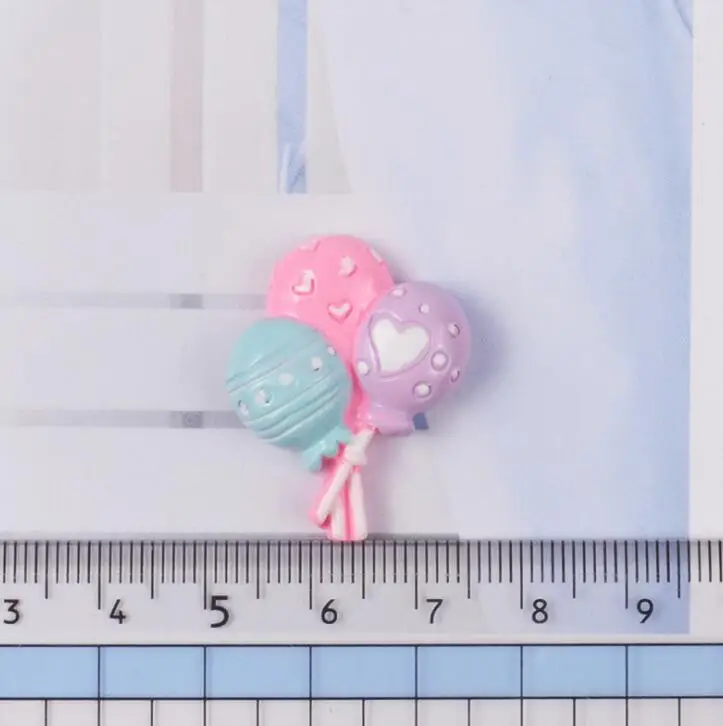 10 шт./лот Кабошон из смолы с плоской задней стороной воздушный шар чехол для