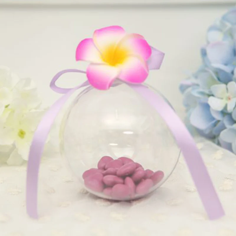 10 шт прозрачные пластиковые рождественские мячики елочные шары Заполняемые