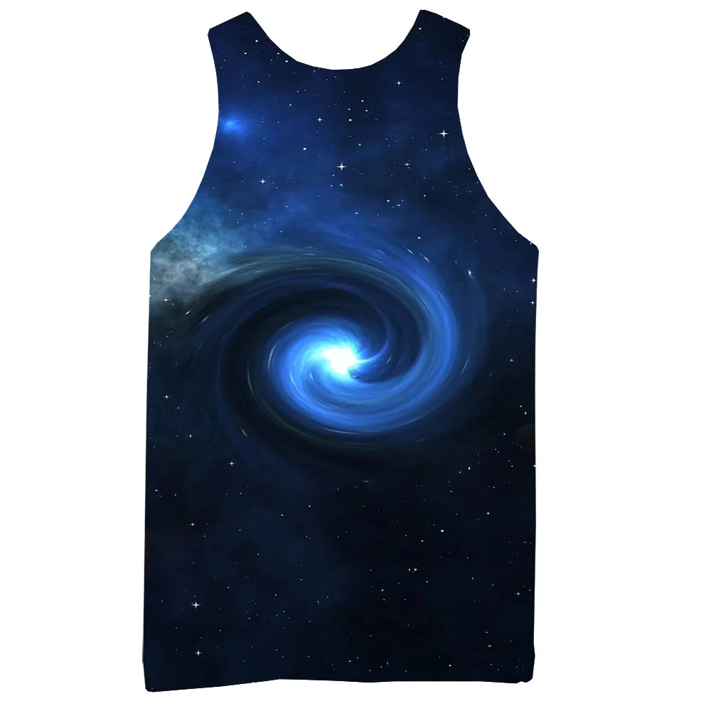 

Galaxy Tank Top For Men 3D Print Sleeveless Space Pattern Top Graphic Tees