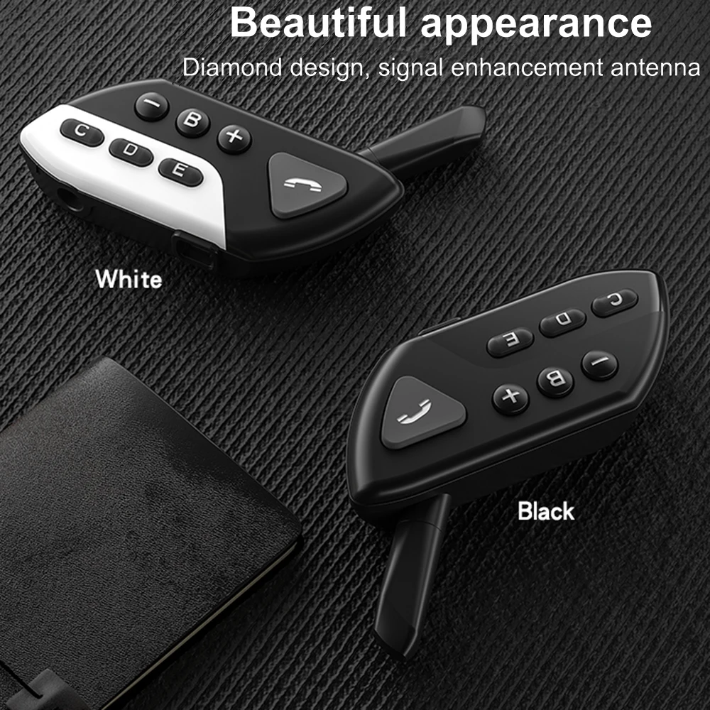 

2Pcs M7 Wireless Bluetooth Interphone Motorcycle Helmet Headsets Waterproof V5.0 Wireless Talkie 800m Stereo Interphone Headset