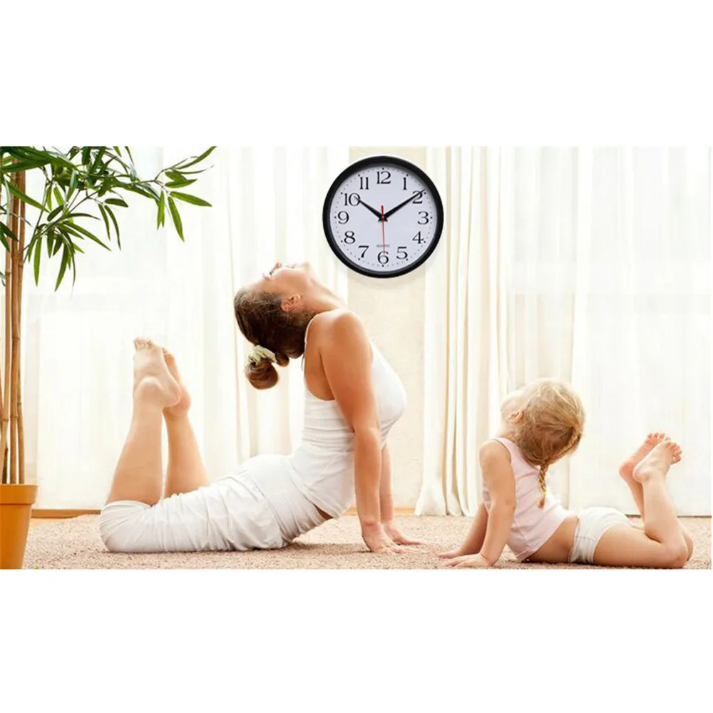 2022 настенные часы бесшумные кварцевые минуты секундная стрелка Современный