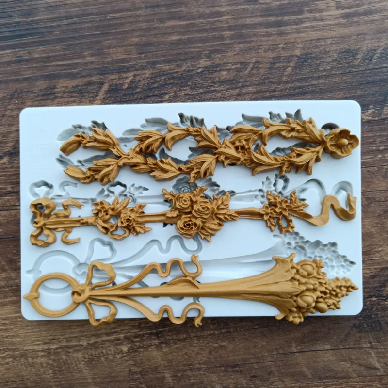

Силиконовая кружевная Форма Sugarcraft, инструменты для украшения тортов, силиконовые формы для помадки, форма для торта, формы для выпечки k960