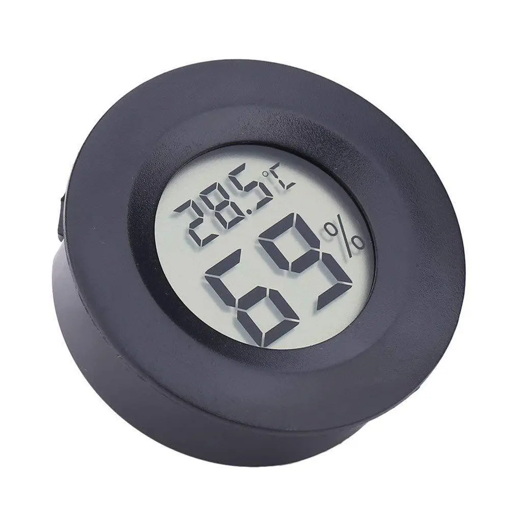

Round Electronic Thermometer and Hygrometer Indoor Digital LCD Hygrometer Temperature Humidity Meter C & F