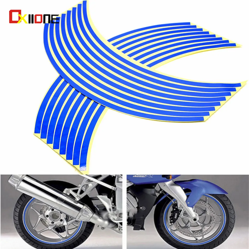 

Motorcycle waterproof rim wheel reflective decals decoration sticker For Honda hornet 250 600 900 Gold Wing 1800 1500 CBR929RR