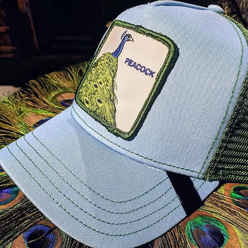 Новинка 2019 летняя бейсбольная Кепка с вышивкой в виде животных для фермы s wo