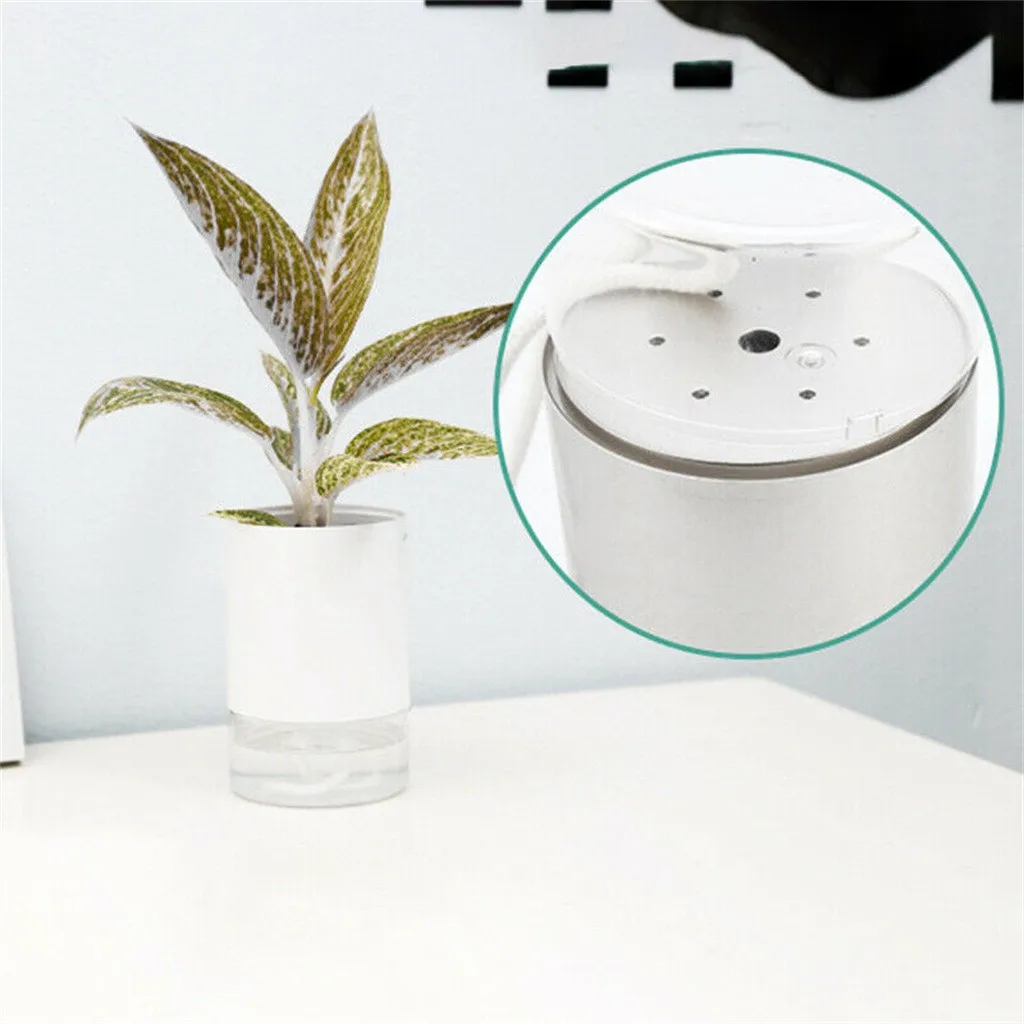 Цветочный горшок для растений двойная прозрачная пластиковая гидропонная ваза