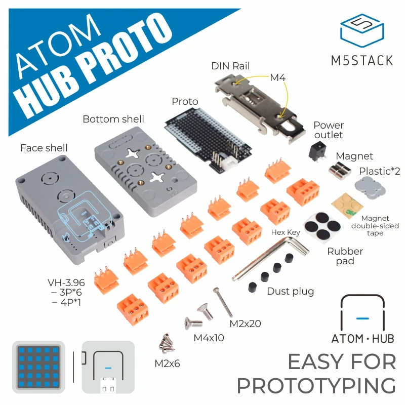 M5Stack официальный ATOM HUB PROTO ESP32 разработка своими руками Модуль платы Proto