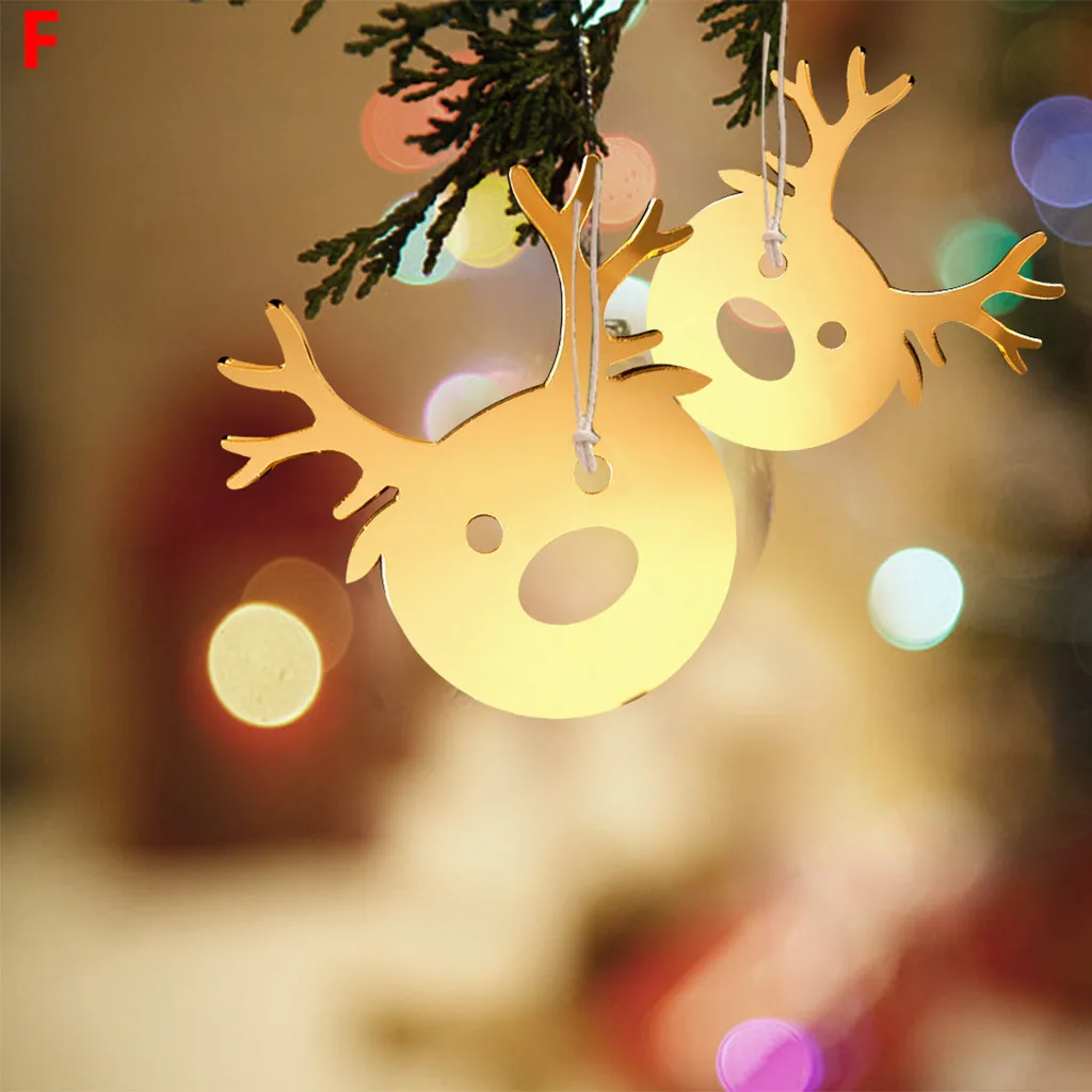 Акриловая Рождественская елка подвесные украшения домашний декор колокольчик