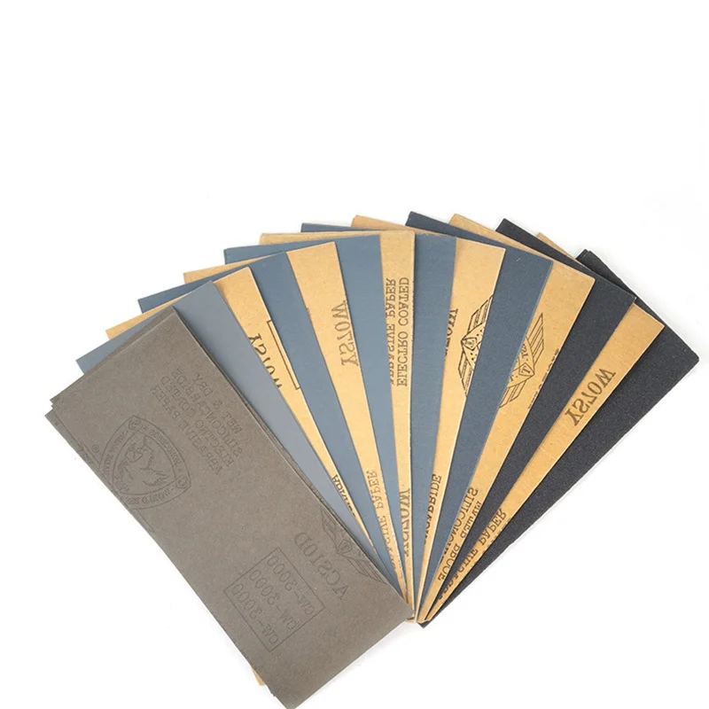 Sanding Paper / 9 * 3.6 Inch 60#-7000# Sandpaper Set / Strip Sandpaper/ Metal Rust Removal