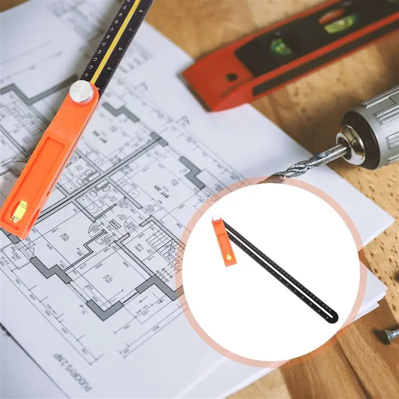 

1pc Angle Ruler Woodworking Ruler Measurement Tool Machinist Ruler for Carpenter