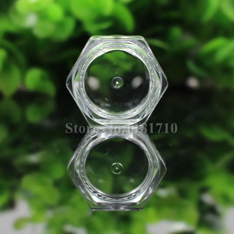 100 шт. 3 г/3 см3 мл/3 мл прозрачная пластиковая банка банки для косметического крема