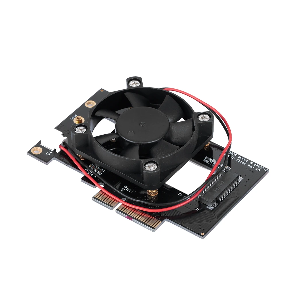 Карта расширения M.2 NVME NGFF для PCI-E X4 адаптер с вентилятором настольного ПК |