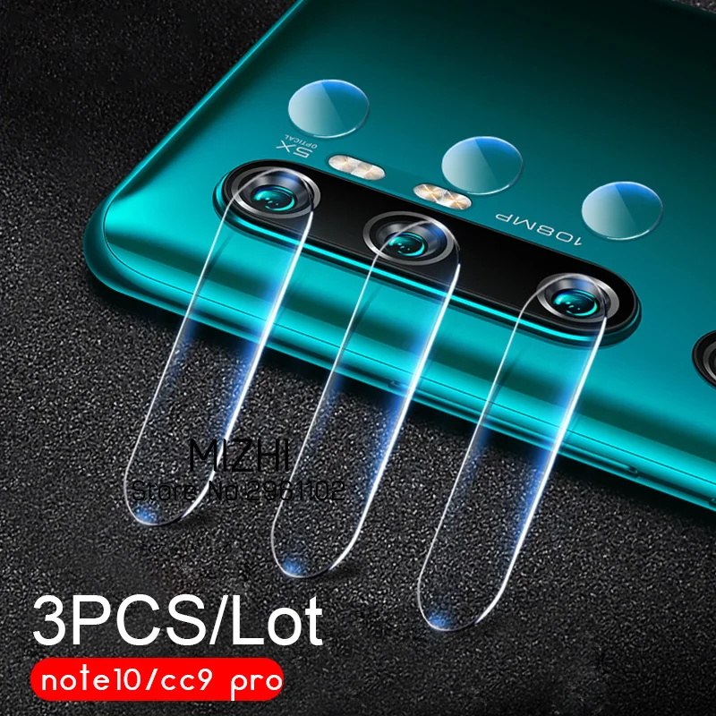 Закаленное стекло для камеры Xiaomi Mi Note 10 3 шт. защитная пленка объектива CC9 Pro Note10