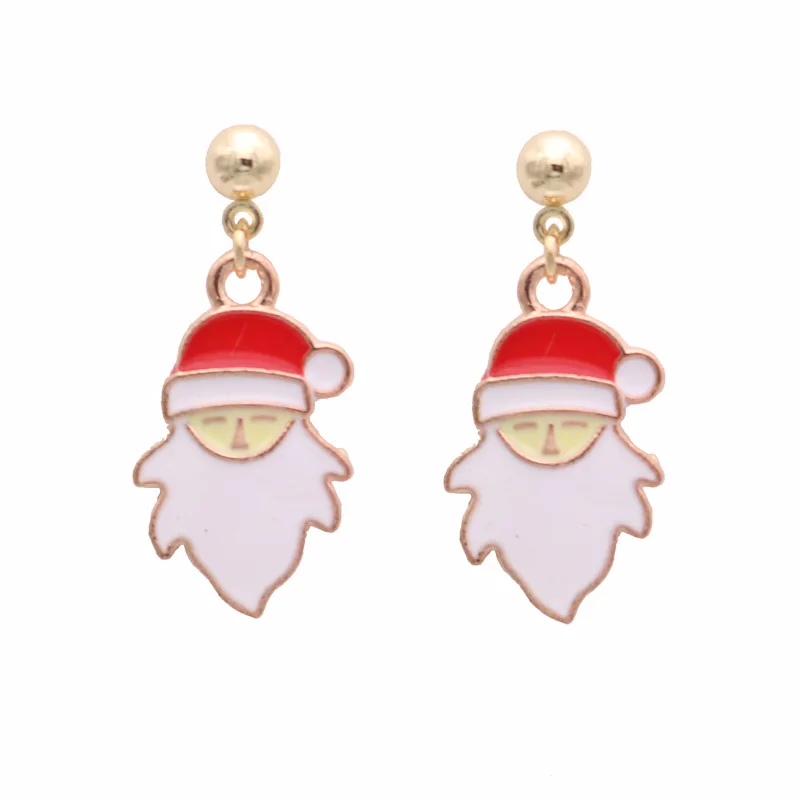 

2020 Wholesale New Christmas Small Gift Earrings Socks Earrings Female Bells Elk Earrings Temperament Female