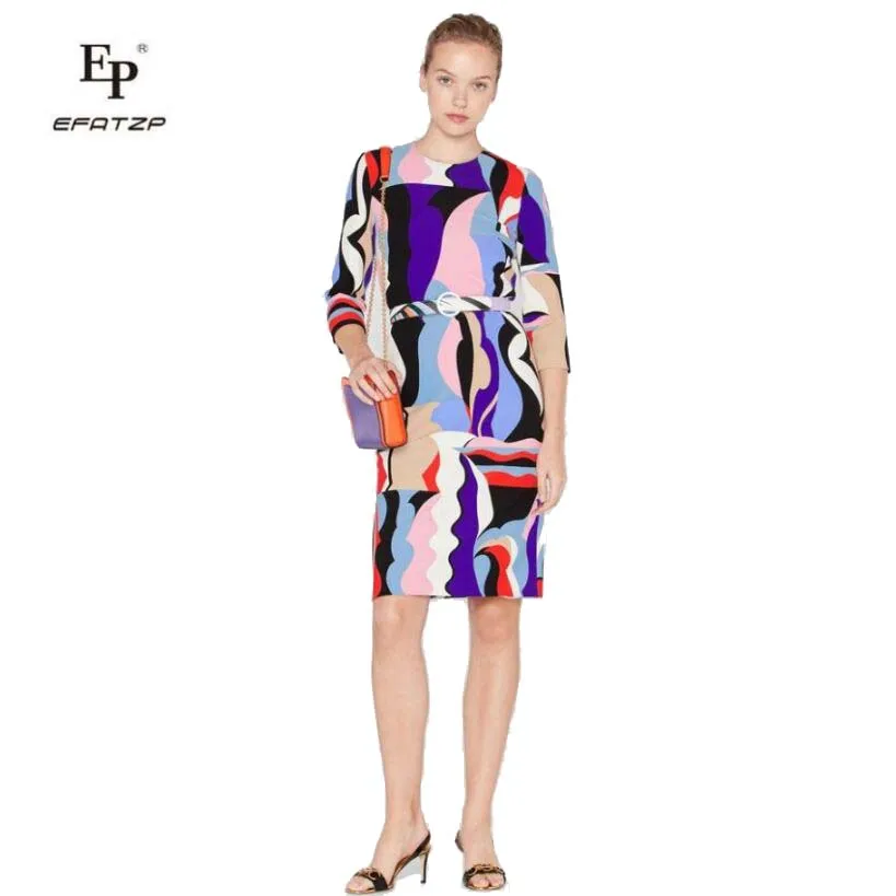 Новинка 2019 модное яркое и красивое эластичное трикотажное шелковое платье