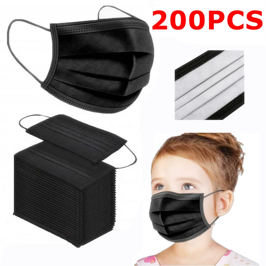 5 200 шт. детей уход за кожей лица маска одноразовая 3 Слои детская фильтр пыль для