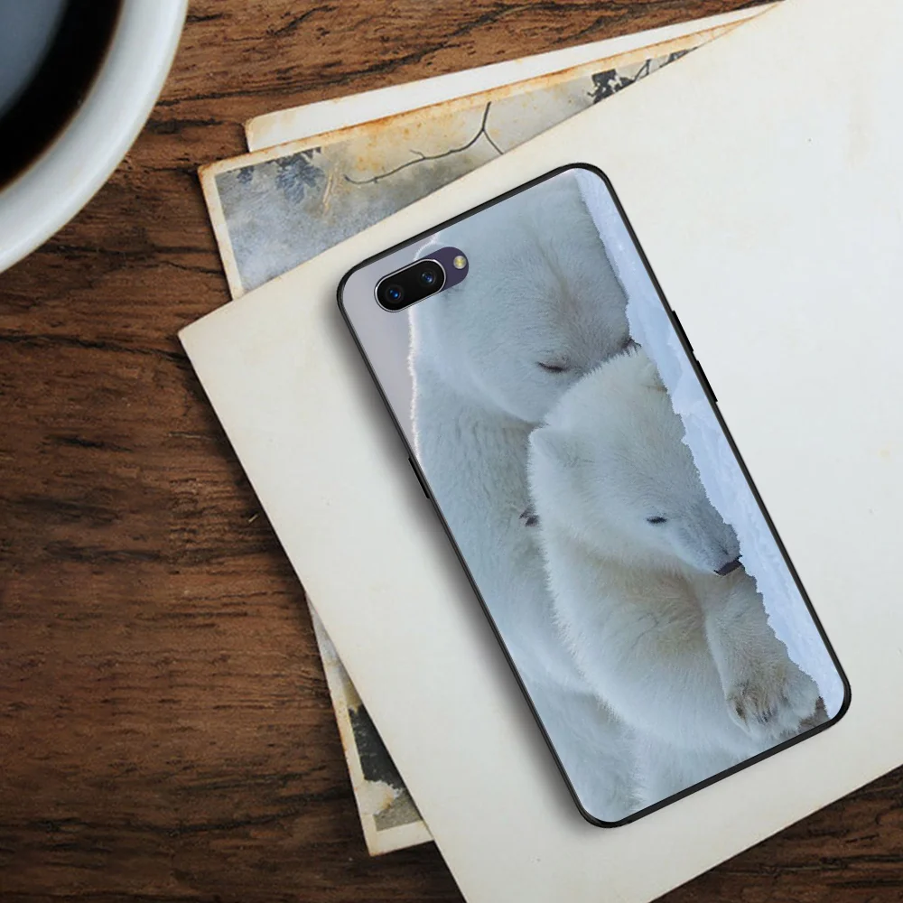 Роскошный чехол для телефона BaweiTE Animals in the snow с уникальным дизайном OPPO F5 F9 F3 F11 pro