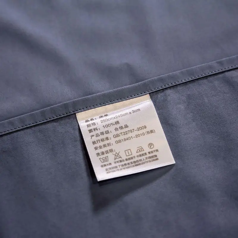 

100S Egyptian cotton flat bed sheet king size High-end premiumrbed sheets Solid color twin queen size bed lines bed sheet